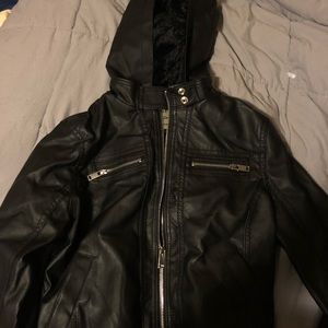 Ashley by 26 international leather jacket with fur